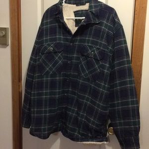 Lined flannel shirt